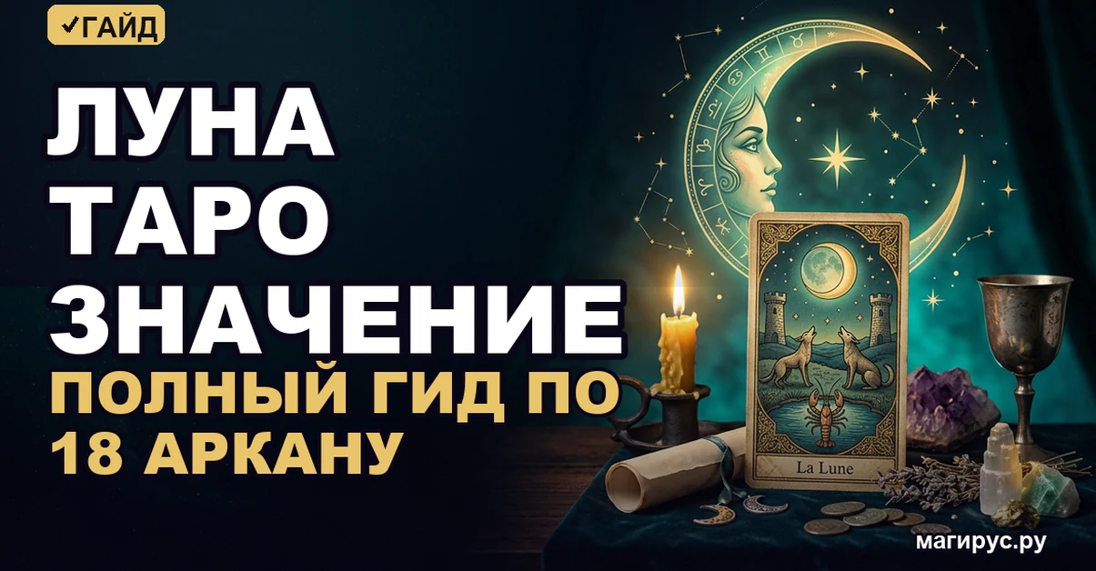 Луна таро значение: полный гид по 18 аркану